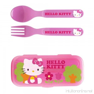 Zak! Hello Kitty Flatware Set for Kids Toddlers Girls (3 Pc: Spoon Fork Travel Case) - B017GK7H7A